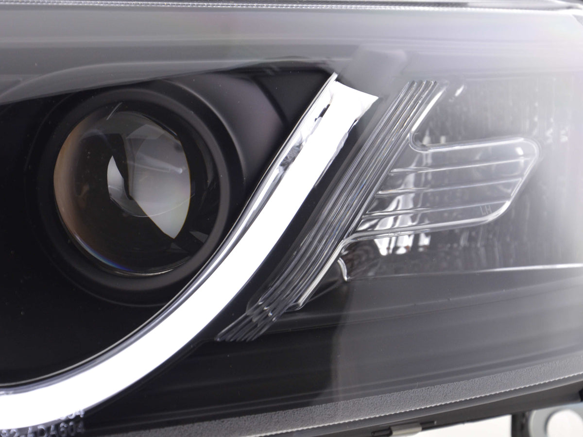 Scheinwerfer Set Daylight LED Tagfahrlicht Audi A6 Typ 4F 04-08 schwarz Scheinwerfer Set Daylight LED Tagfahrlicht Audi A6 Typ 4F 04-08 schwarz